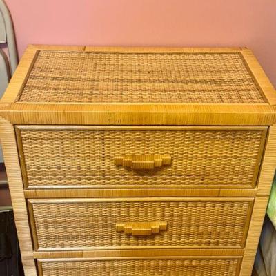 Boho Rattan Night Stand
