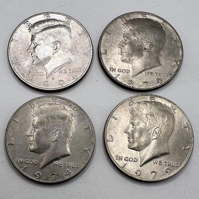(4) Eisenhower Dollar Coins

