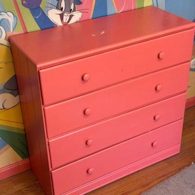 Pink Painted Dresser