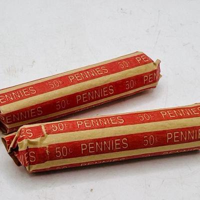 (2) Unsearched Penny Rolls
