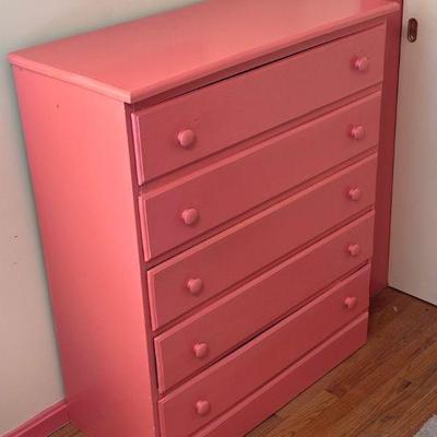 Pink Painted Dresser