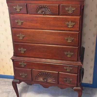 Highboy Mahogany/Cherry Dresser
