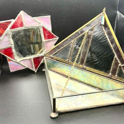 (2) Gorgeous Stained Glass Items

