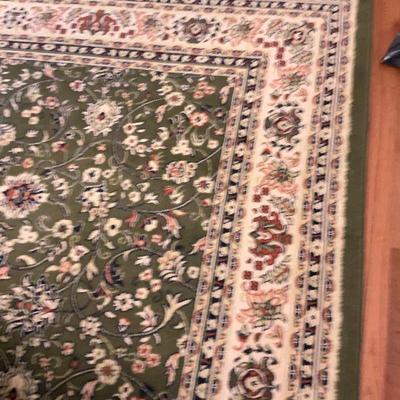 Green rug