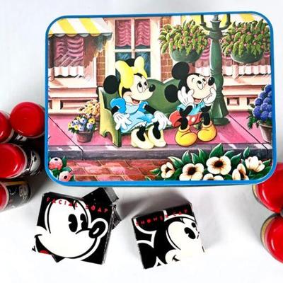 Lot #115 Vintage Disney Tin & Collectible Disney Hotel Amenities

