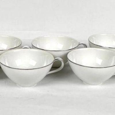 Lot #98 Vintage Style House Coffee Cups with Platnium Trim

