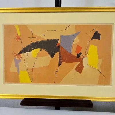 Lot #45 Vintage Abstract Art Print "autumnal" by Philip Burnham Hicken (1910-1985), #2/19
