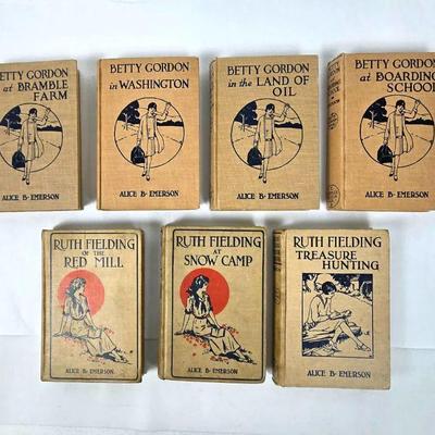 Lot #78 Antique 1920s Betty Gorden & Ruth Fielding Book Series by Alice Emerson
