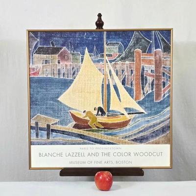 Lot #81 Vintage Blanche Lazzell Poster - Nautical Home Decor

