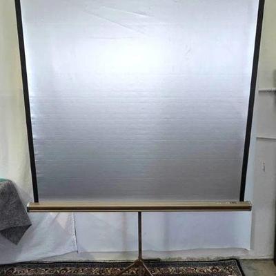 Lot #26 Vintage DA-LITE Silver Pacer Portable Projector Screen
