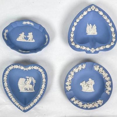 Lot #87 Vintage Wedgewood Cream on Blue Jasperware Collection
