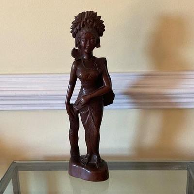Wood Balinese statue