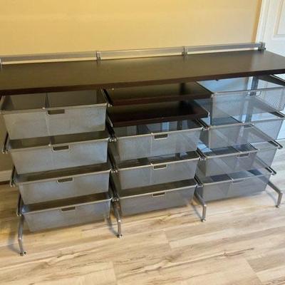 The Container Store Elfa storage unit