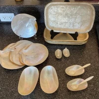 Mother of pearl dishes