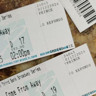 AVAILABLE NOW FOR PRE-SALE+++2 Tickets Broadway Series (Fifth Third Bank) "Come Far Away" 3.1.2025 (BUY ONE GET ONE FREE $83)