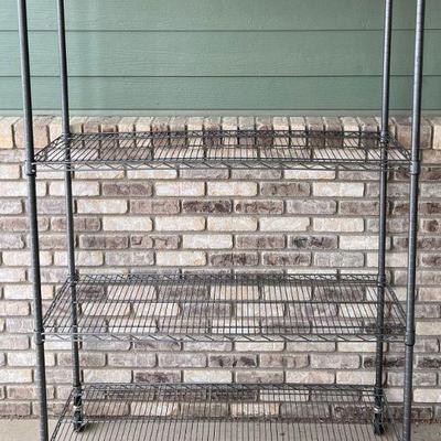 Alera 75" Metal Shelf On Wheels