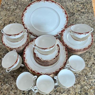 Partial Set Of Royal Doulton Winthorp Fine Bone China - Plates, Cups, Saucers, Soup Bowls