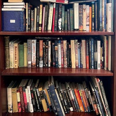 (3) Shelves Of Assorted Hard And Paper Back Books 
