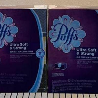 (4) Packs Of Puffs Ultra Soft And Strong Tissues
