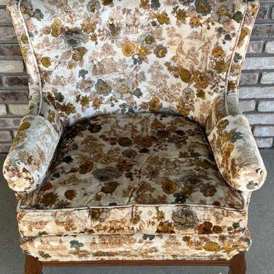 Vintage Royal Comfort Floral Tapestry Arm Chair Denver Colorado