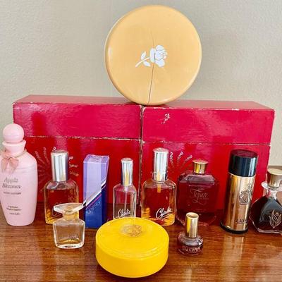Assorted Vintage Perfume, Powder & Lotion - Roger & Gallet, Sukina, Topaze, Lanvin, Charlie & Houbigant