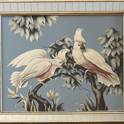 MCM Turner Manufacturing Co. Cockatoo Wall Art With Mirror Frame