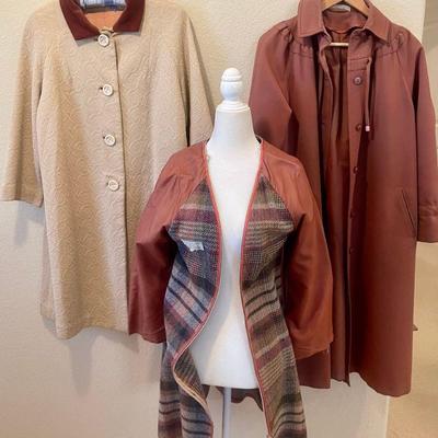 Vintage Forecaster International Raincoat With Zip In Lining And A Hand Made 1940's Pattern Jacket Ladies M