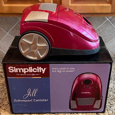 Simplicity Model JILL6 Sub Compact Canister Vacuum With Original Box And Attachments