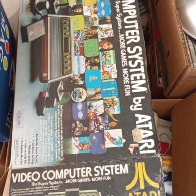 Atari in the Box 2600 with the chessboard style box very rare 