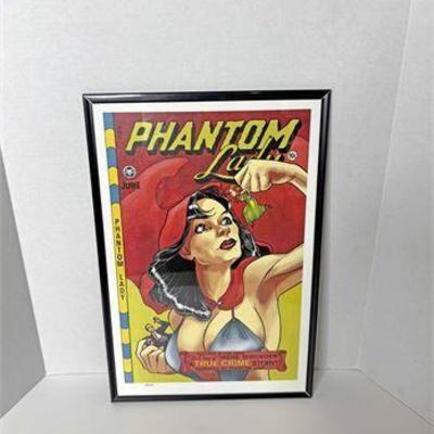 Limited Edition Phantom Lady Comic Art .jpg