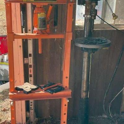 12 ton shop press floor drill press