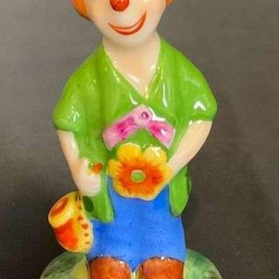 Cheerful limoges clown trinket box handcrafted delight