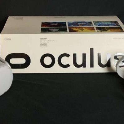 Oculus quest 2 vr headset with controllers and box 128 gb)