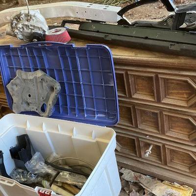 Automotive parts storage cabinet lot