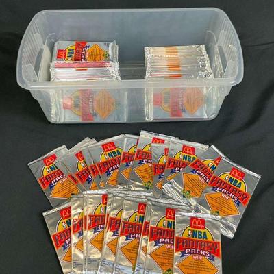 Lots of nba fantasy packs sealed mcdonald promotional cards