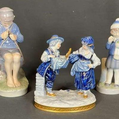 Collection of royal copenhagen porcelain figurines