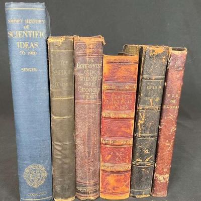Vintage antique book collection classic & decorative