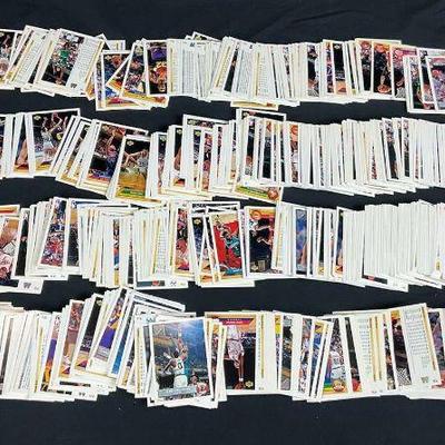 Large collection of nba basketball trading cards