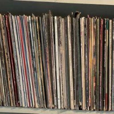 Extensive vinyl record collection various artists genres