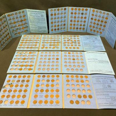 Incomplete lincoln head cent collection in whitman folders