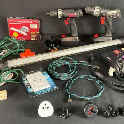 Assorted tools and electronics bundle