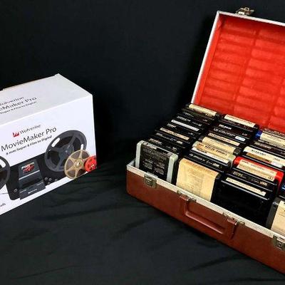 Wolverine moviemaker pro and 8 track tape collection