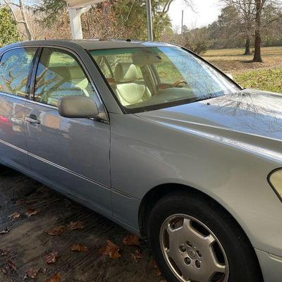 2002 lexus ls 430 classic luxury sedan 4 door light blue