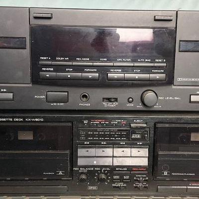 Kenwood stereo double cassette decks kx w707 kx w8010