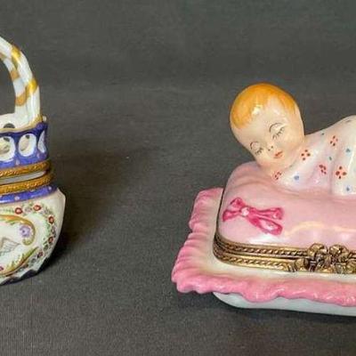 Limoges porcelain trinket boxes 1
