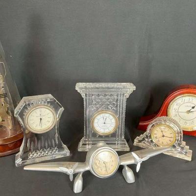 Elegant crystal vintage clock collection