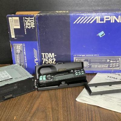 Alpine tdm 7582 car stereo cassette receiver complete in box