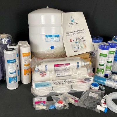 Complete reverse osmosis water filtration system extra filters