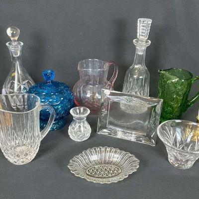 Mixed glassware and crystal collection