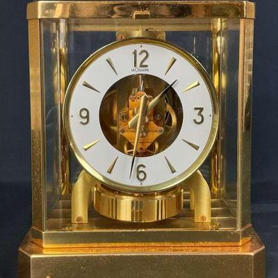 Jaeger lecoultre atmos clock gold tone perpetual motion timepiece